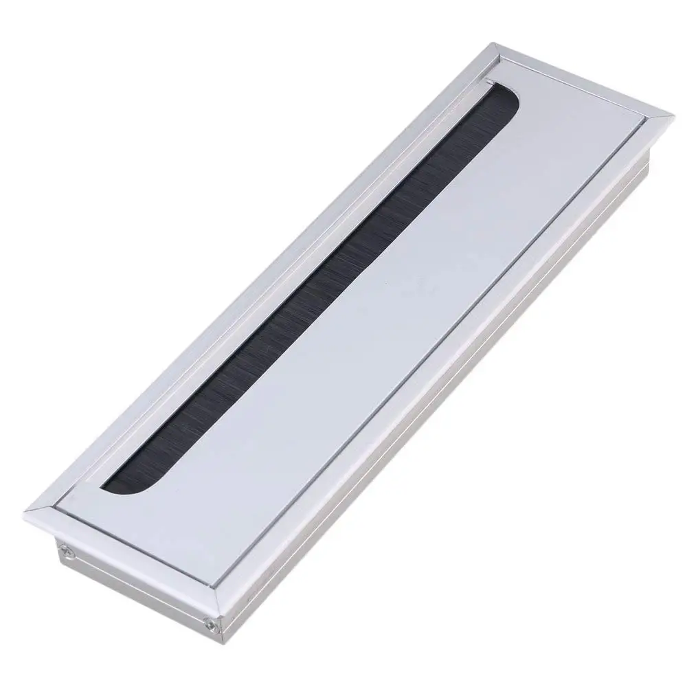 Серебряный алюминиевый сплав стол прямоугольник провод кабель втулка отверстие