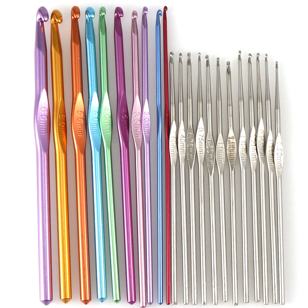 22 шт./набор, спицы из оксида алюминия для вязания