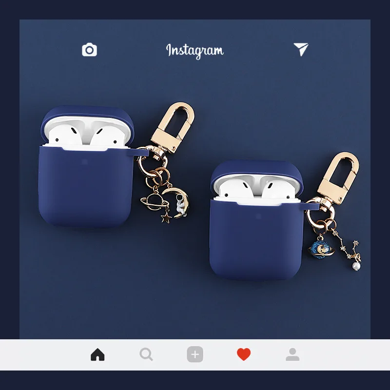Чехол для наушников New Universe Astronaut AirPods 2 силиконовый чехол беспроводные Bluetooth