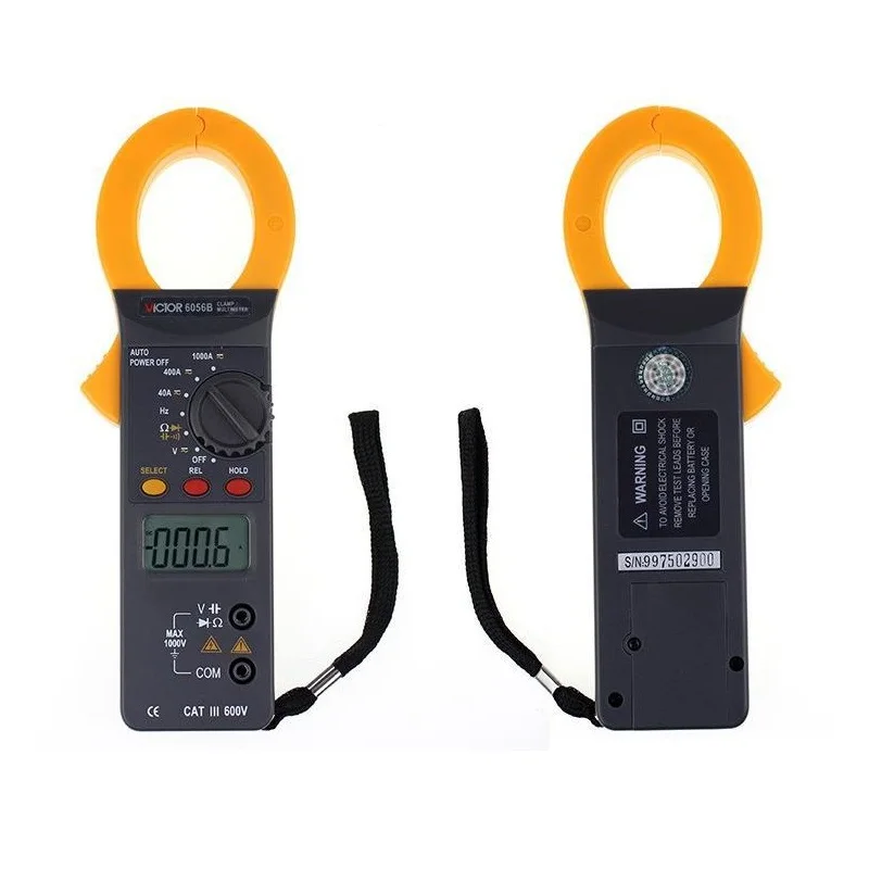 

VICTOR 6056B True RMS Digital Clamp Meters Current Meter AC DC Voltage Current Resistance Tester tool Ammeter Clamp Multimeter