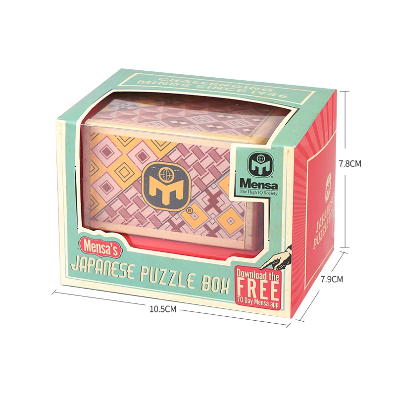 Mensa Japanese Puzzle Box Wooden Magic Compartment Brain Teaser trick box Educational Secret Kids Wood Toy Gift|Пазлы| |