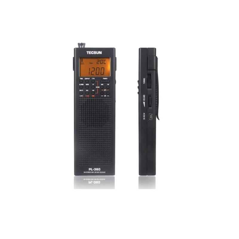 Tecsun PL-360 полнодиапазонная FM/MW/LW/SW цифровая Демодуляция пожилых карманная стерео Портативная полупроводниковая зарядка кампус радио