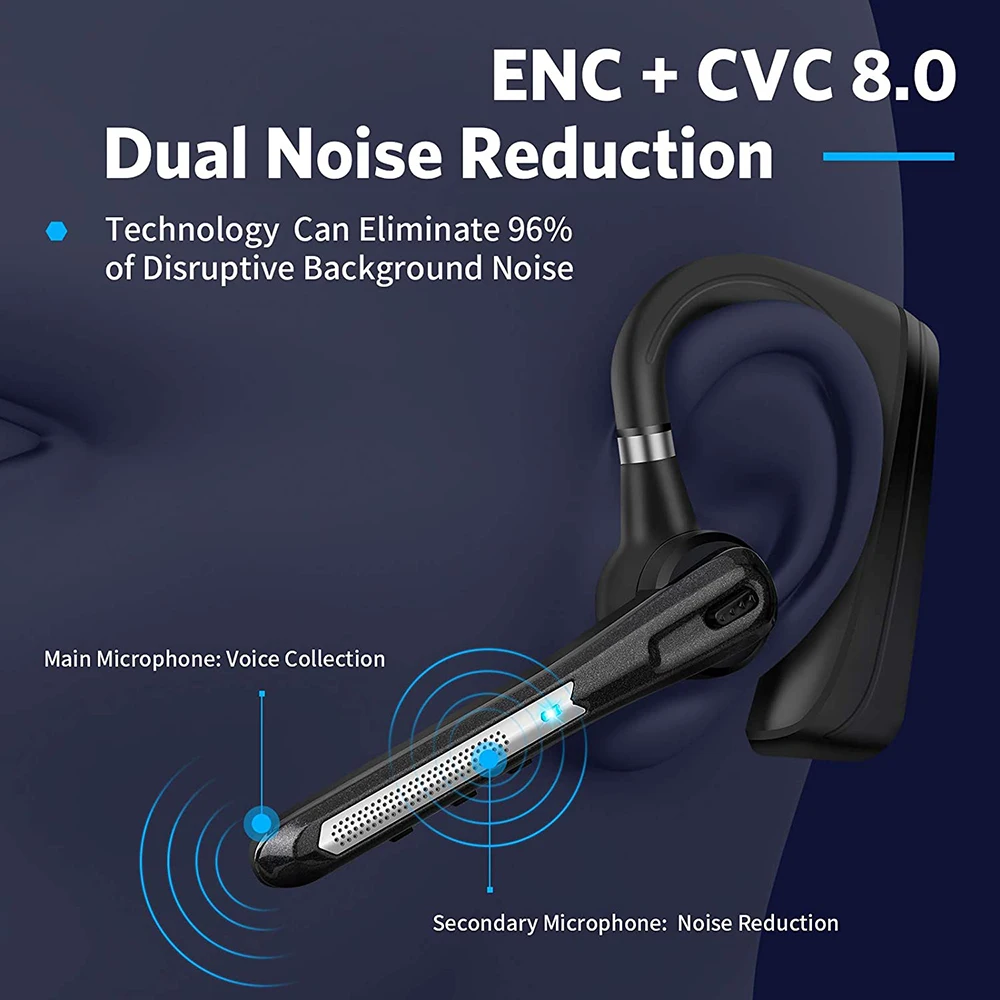 newest noise reduction bluetooth headset b3 wireless earphones stereo handsfree adjustable headphones with mic for smart phones free global shipping