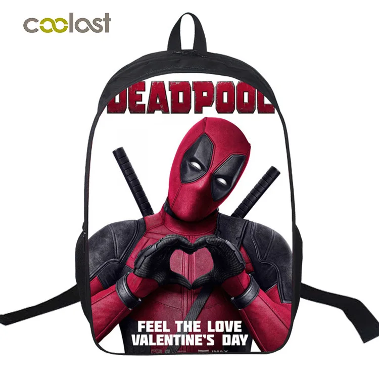 Модный рюкзак Marvel Deadpool для школьников школьная сумка мальчиков модный