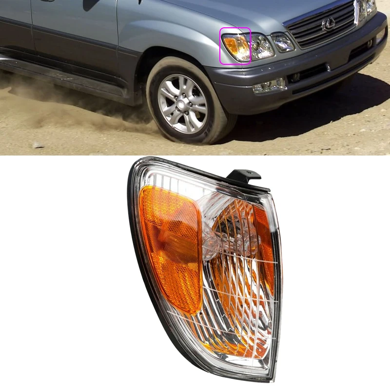 

CITALL Front Bumper Right Side Turn Signal Corner Light Lamp Cover Shell Housing Fit For Lexus LX470 1998-2004 2005 2006 2007