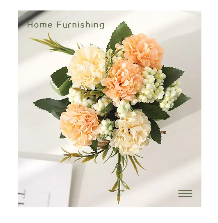 Высота 14 5 см в европейском стиле имитация гортензии растение горшках поддельные