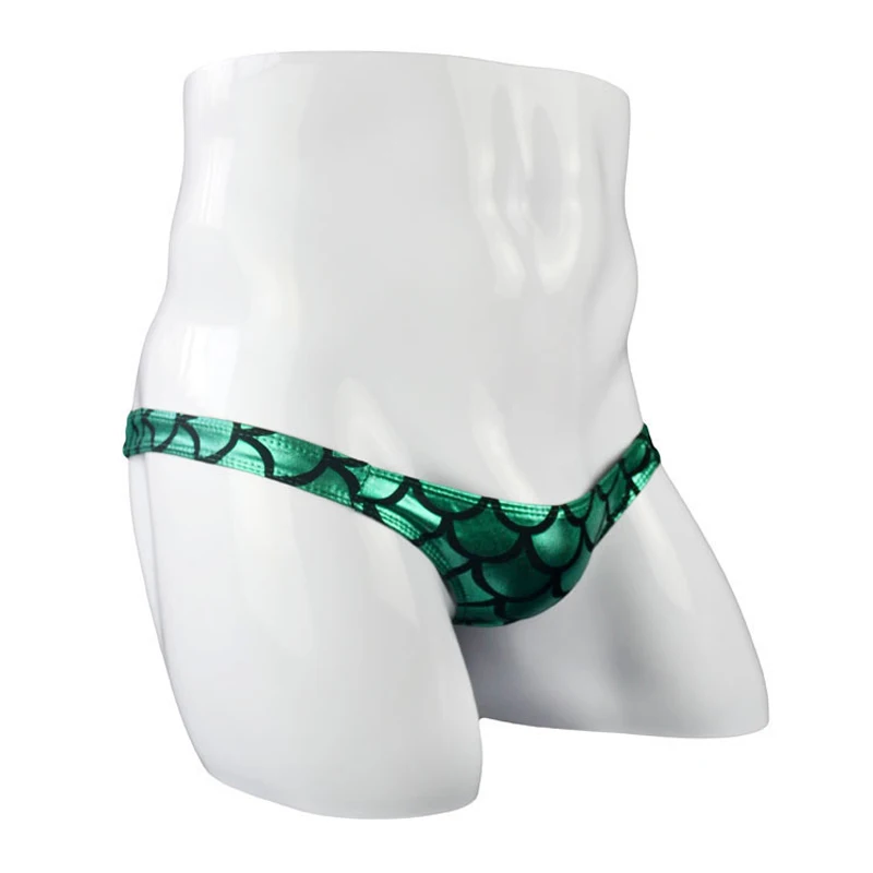 Мужские пикантные трусы с заниженной талией маленькие Трусы из искусственной