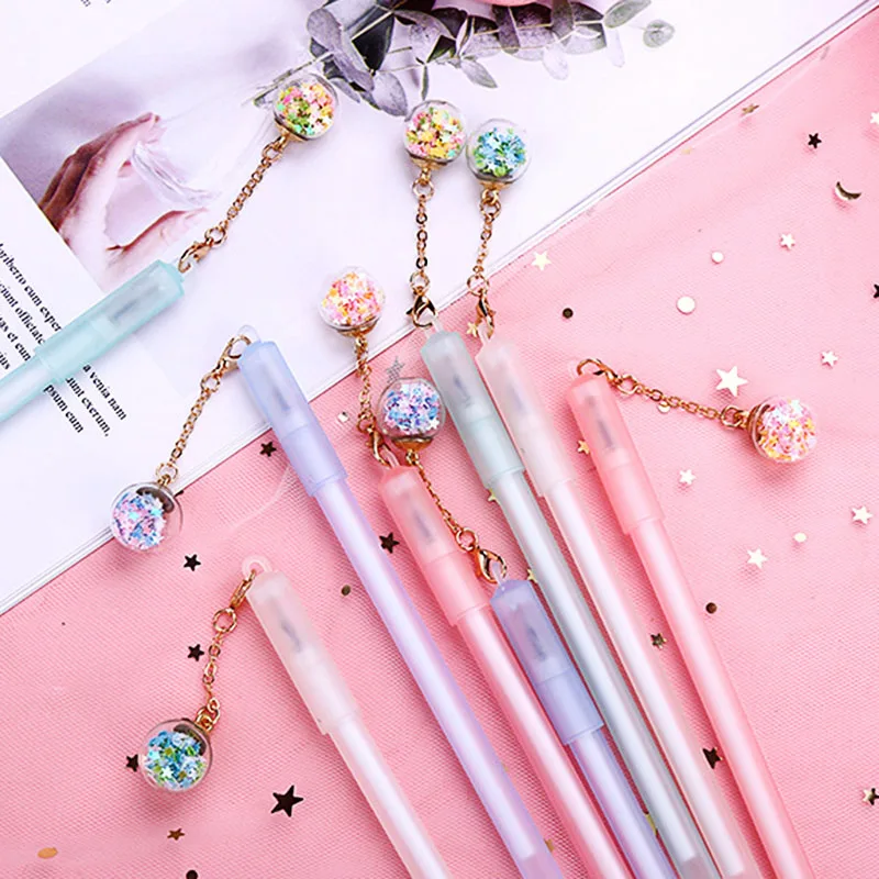 1 шт. Новинка Кристальные гелевые ручки милые звезды кавайные подвески для детей