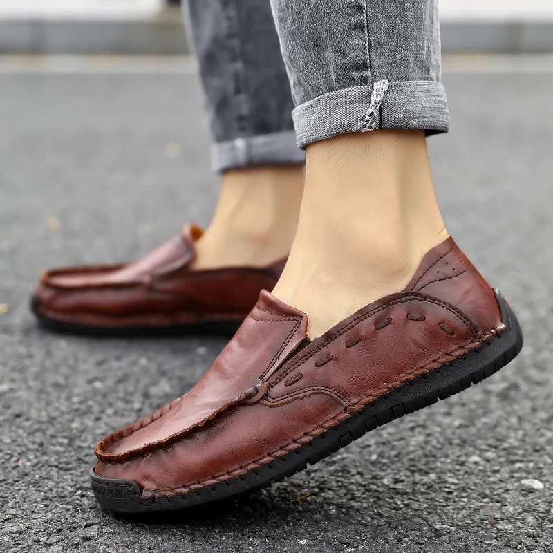 

DRCUKM Oxfords Shoes Men Casual Shoes Men's 2021 Comfortable Brand vulcanize shoesLightweight Driving Shoes