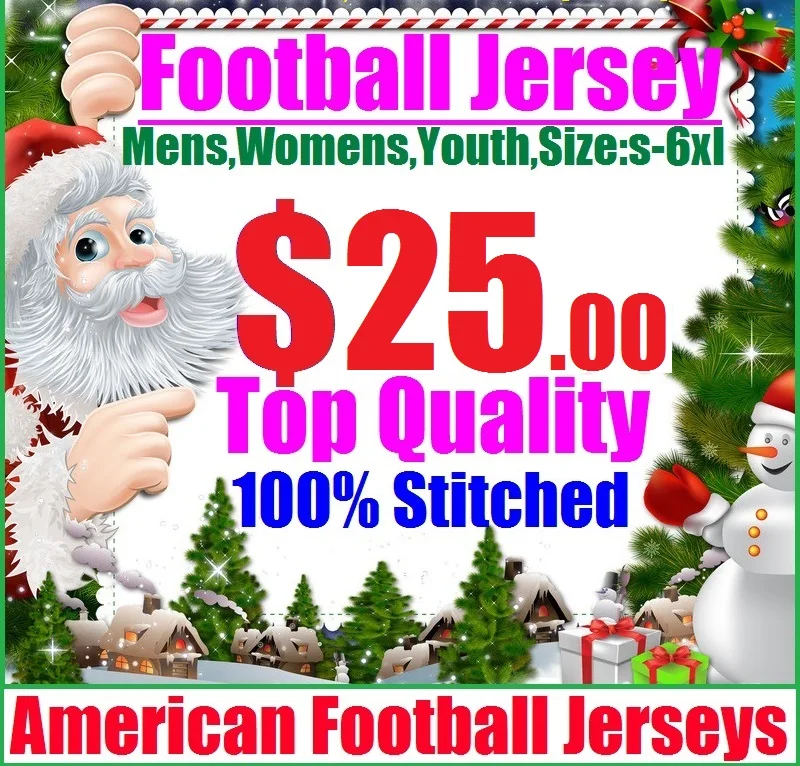 $25 Горячая Распродажа Майки для игры в американский футбол Дешевые Аутентичные