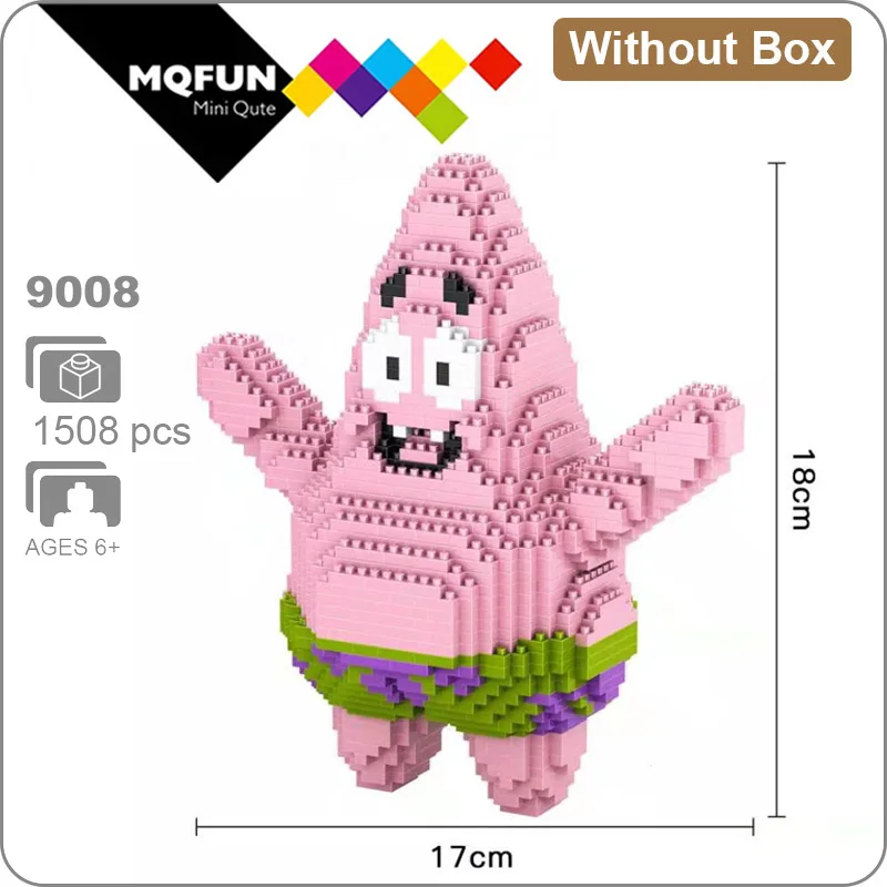 HC 9008 Without Box HC большой мультфильм Аниме Супер Герой Марио Тоторо Snorlax пластиковый строительный блок кирпичи игра DIY 3D Сборная модель обучающая игрушка - Цвет: HC 9008 Without Box