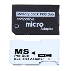 Мини-кардридер для карт памяти Pro Duo, Новый адаптер для карт Micro SD TF на MS Pro, один слотдва слота для геймпада Sony PSP