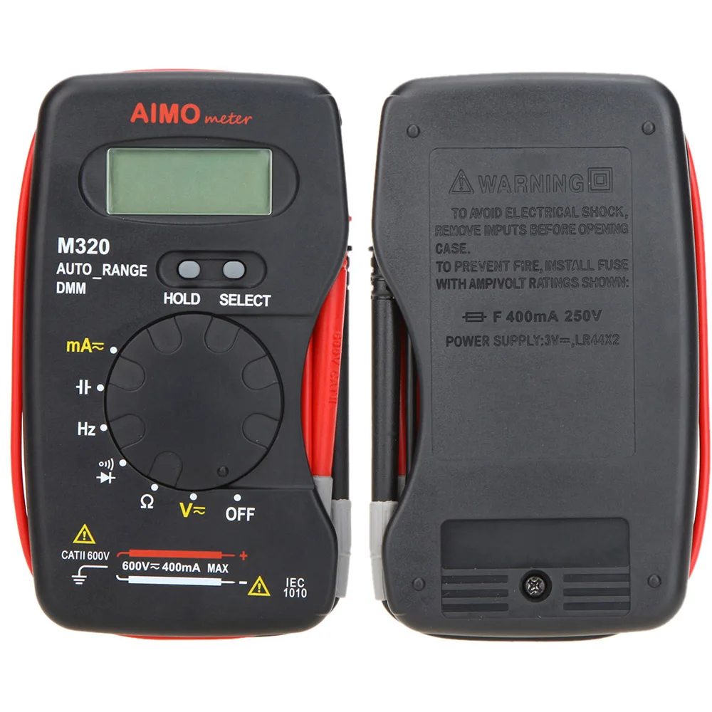 Цифровой мультиметр AIMO M320 с ЖК-дисплеем и автоматическим выбором диапазона |