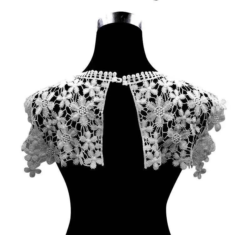 Вышивка с круглой горловиной для творчества искусственные Съемная воротники