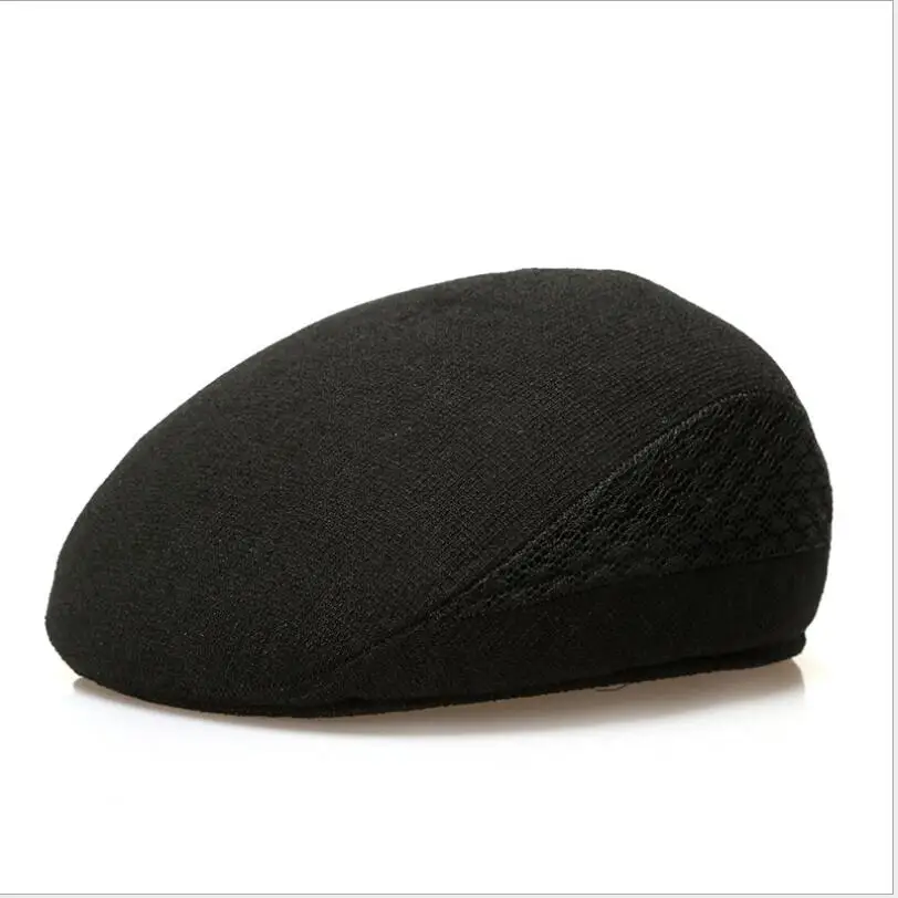 Весна Лето Мужской сетчатый берет льняная дышащая туристическая шляпа для