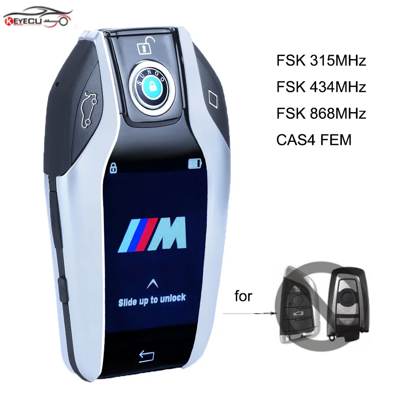 KEYECU 315MHz HUF5662 433 92 MHz HUF5767 868MHz 5WK49861 Boutique Smart LCD ключ для BMW 3 5 7 F Series FEM/BDC/CAS4/CAS4 +|Ключ от