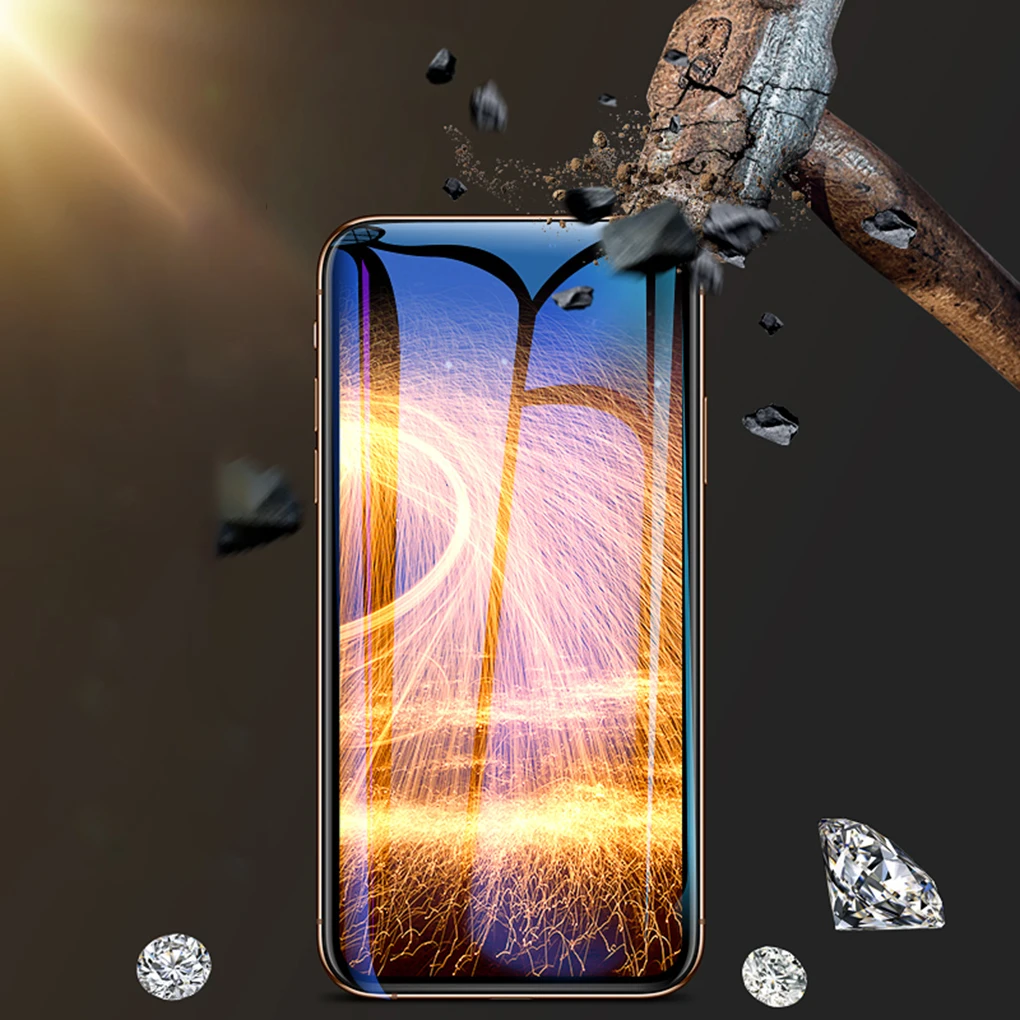 3 шт Замена для iPhone 6/6S/6p/6Sp/7/8/7P/8P/X/XS MAX/XR 9H Полное покрытие экрана из закаленного