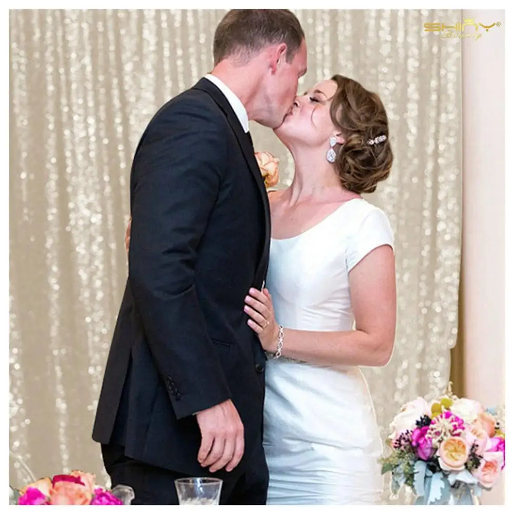 2 панели цвета слоновой кости вечерние фотофоны 2FTx7FT свадебный занавес s ткань с