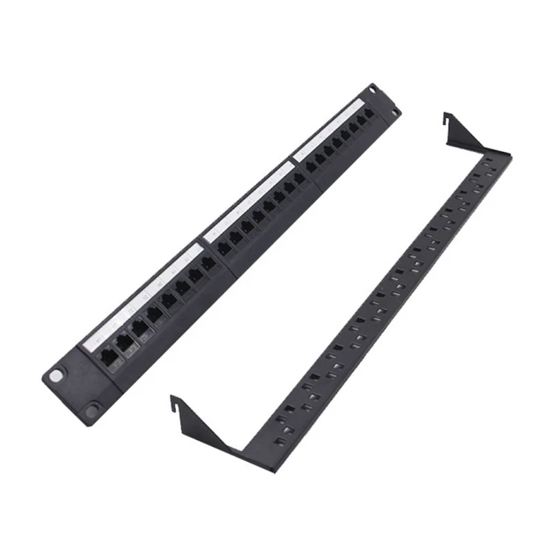 Патч-панель Keystone с 24 портами металлическая незагруженная UTP Ethernet Cat6A Jacks стойка