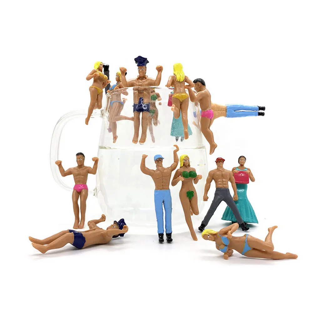 8 шт. подвесная кукла фигурки чашки края подвесные куклы бикини мини-фигуры