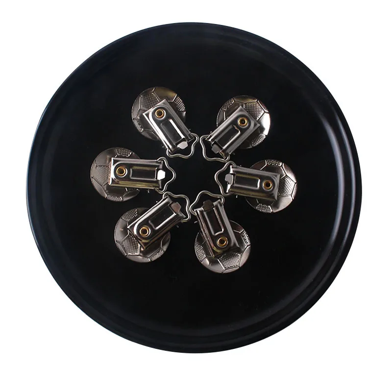 Soporte para chupete de beb&eacute;, Clips de Metal para chupete, bonitos Clips de suspensi&oacute;n, ganchos redondos para chupete, accesorio de cadena para chupete, 5 unids/lote-2