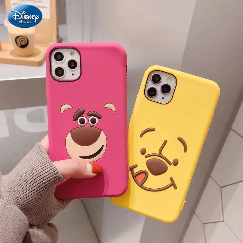 

Disney Winnie the pooh Phone Cases for IPhone SE2 6 7 8 Plus X XS Silicone Phone Back Covers Cartoon Shells zz0608