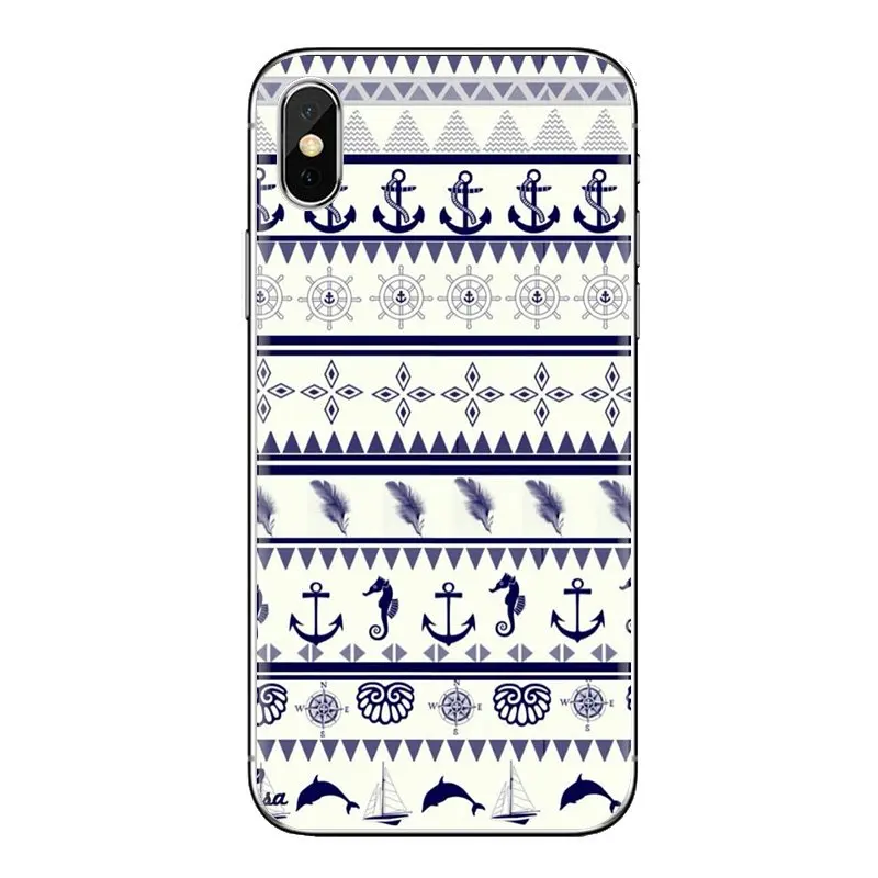 Navy Stripes Hope Anchor Soft Transparent Cases Covers For Xiaomi Redmi 4A S2 Note 3 3S 4 4X 5 Plus 6 7 6A Pro Pocophone F1 |