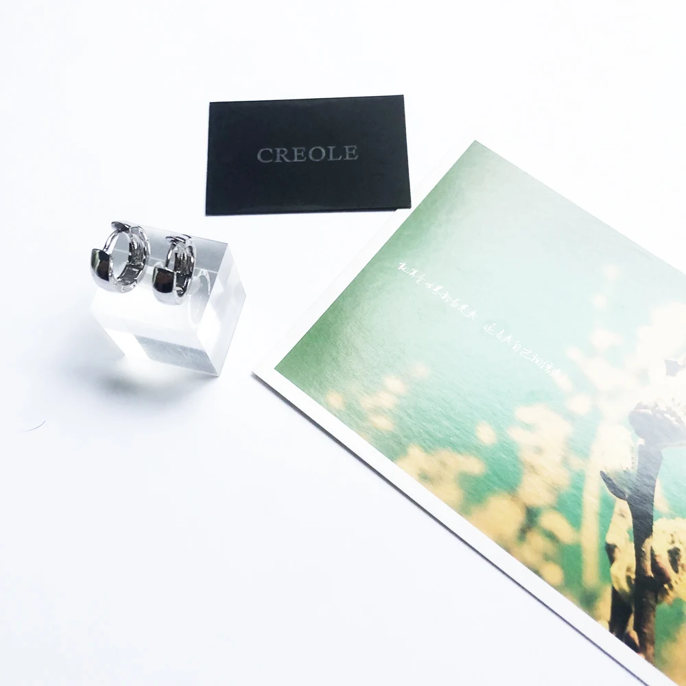 Серьги-Обручи На Петлях классические средние 2019 аксессуары модные ювелирные