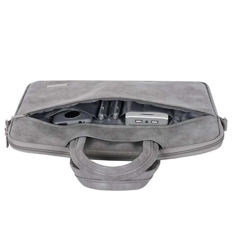 Сумка на плечо для ноутбука из искусственной кожи Модный повседневный портфель