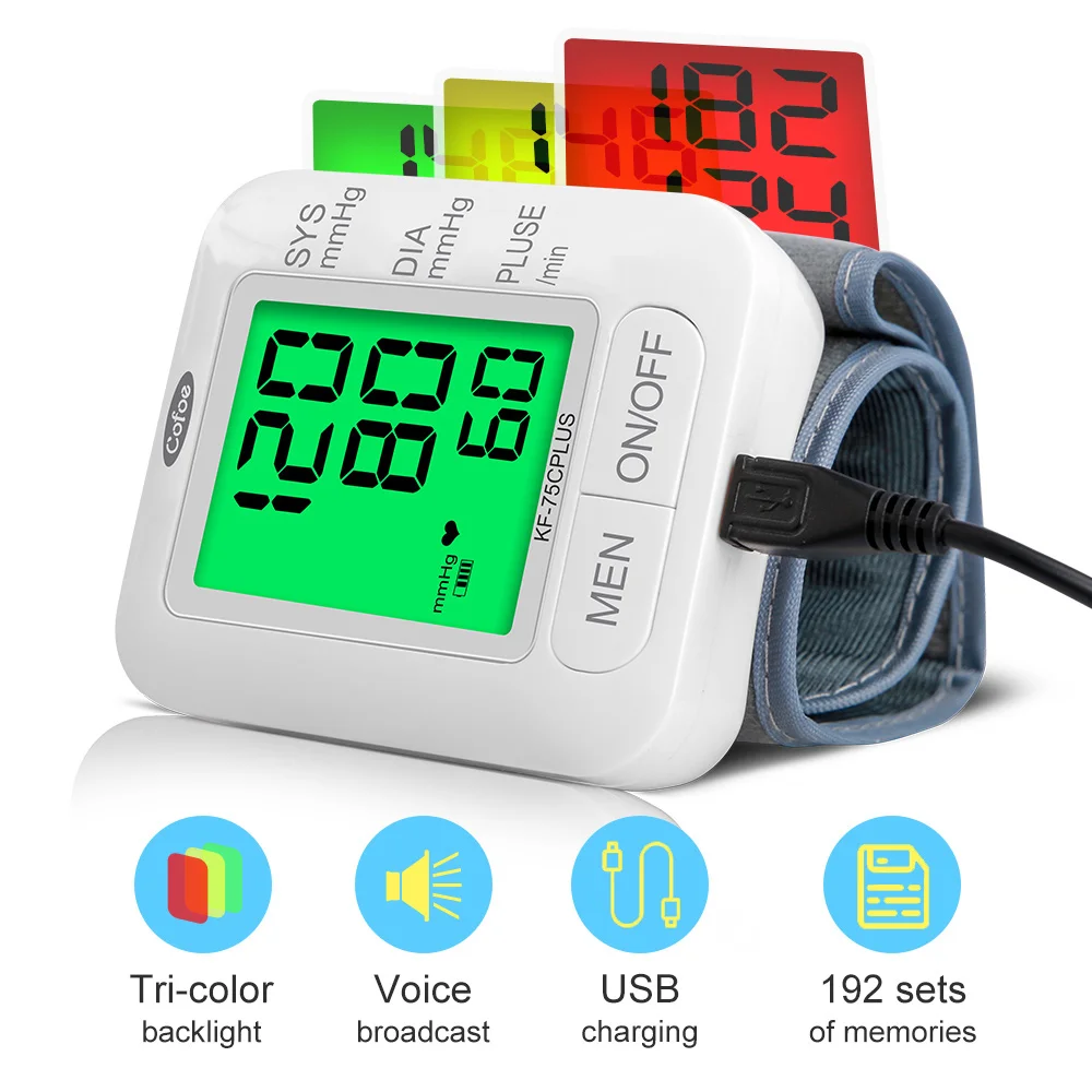 Цифровой Сфигмоманометр cofoe автоматический прибор для измерения артериального