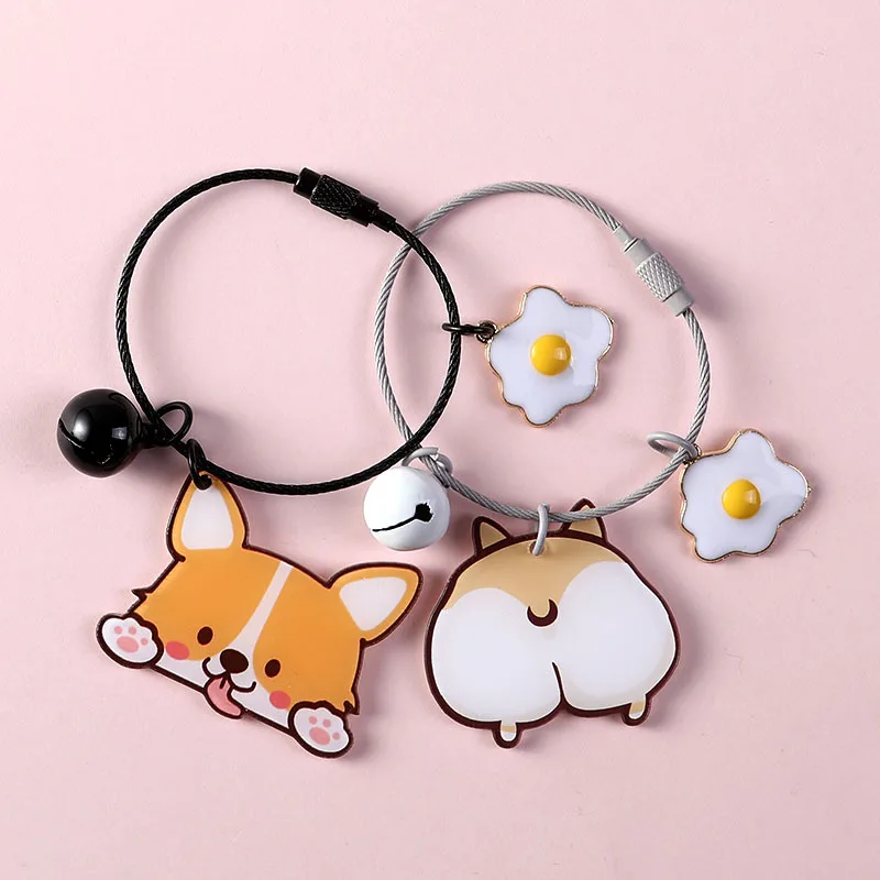 2020 креативный милый кулон Шиба корги Хаски брелок лучший друг собаки