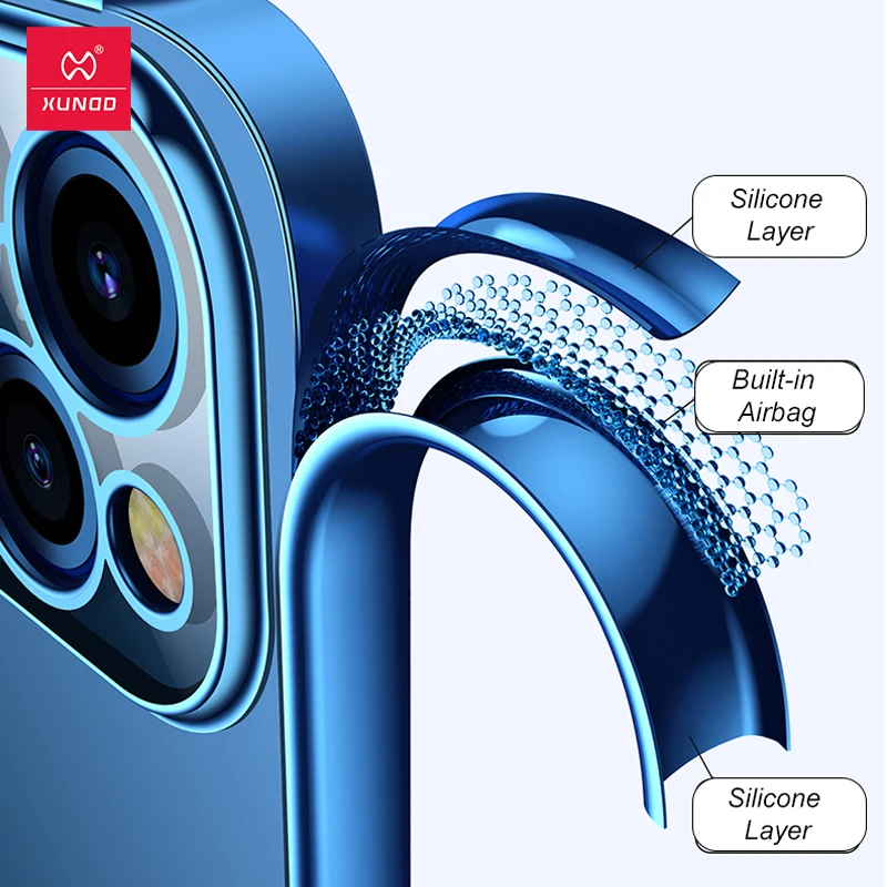 Чехол для iPhone 12/12 Pro 6 1 Xundd противоударный мягкий задний корпус подушка