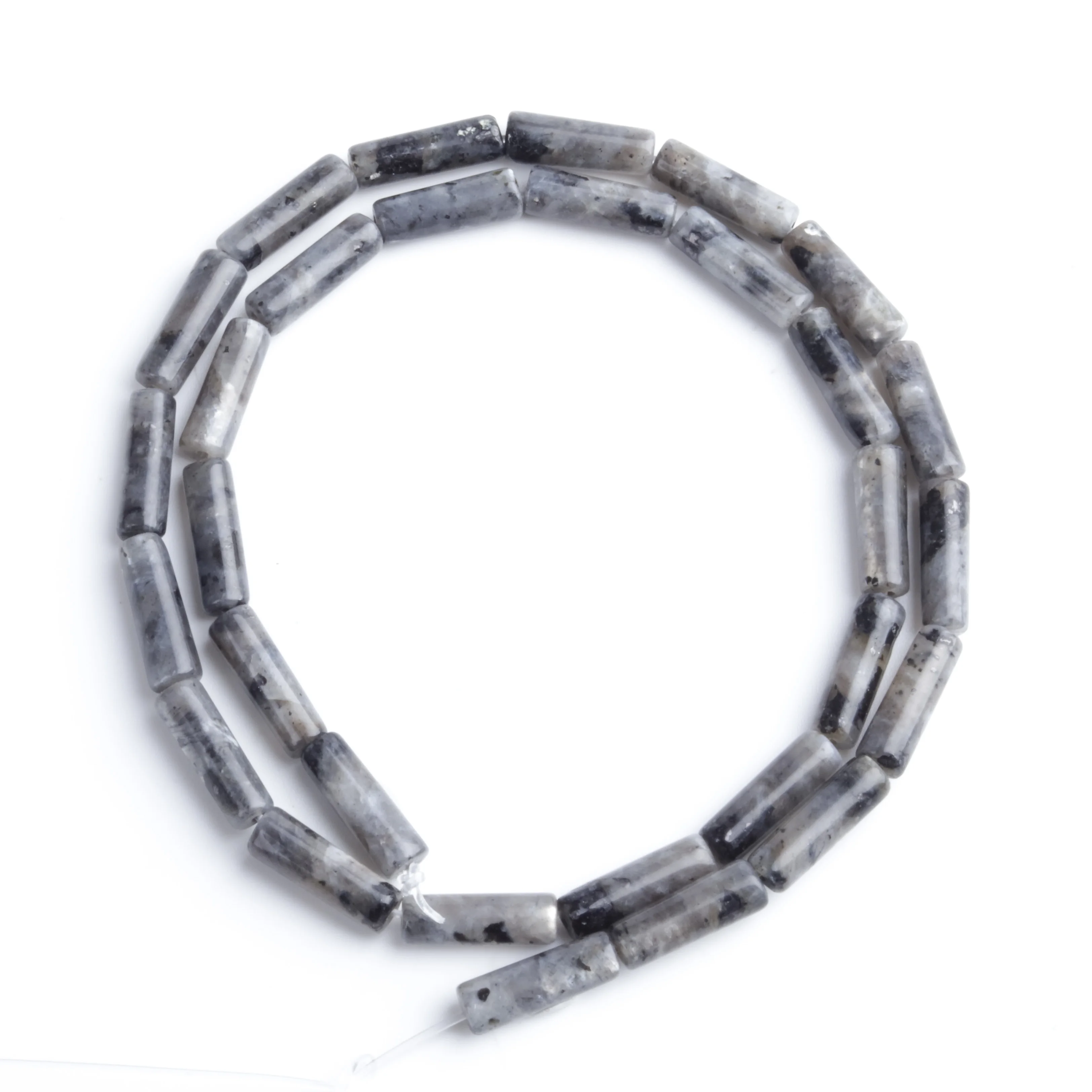 

Natural Stone 4x13mm Glitter Ston Bucket Beads Cylindrical Beads Loosely Spaced Bead Septa Beads DIY Necklace Bracelets Earrings