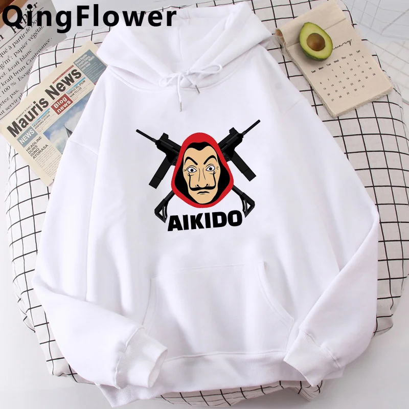 

La Casa De Papel Money Heist House of Paper Bella Ciao hoodies men graphic printed 2021 male hoddies Ulzzang