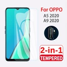 Защитное стекло для экрана 2 в 1, закаленное стекло для OPPO A9 A5 2020