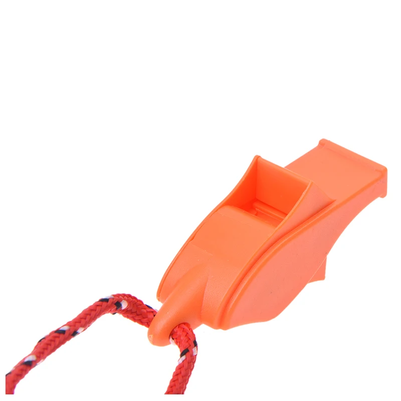 

Outdoor Survival Bright Orange Dolphin Safety Emergency Whistle