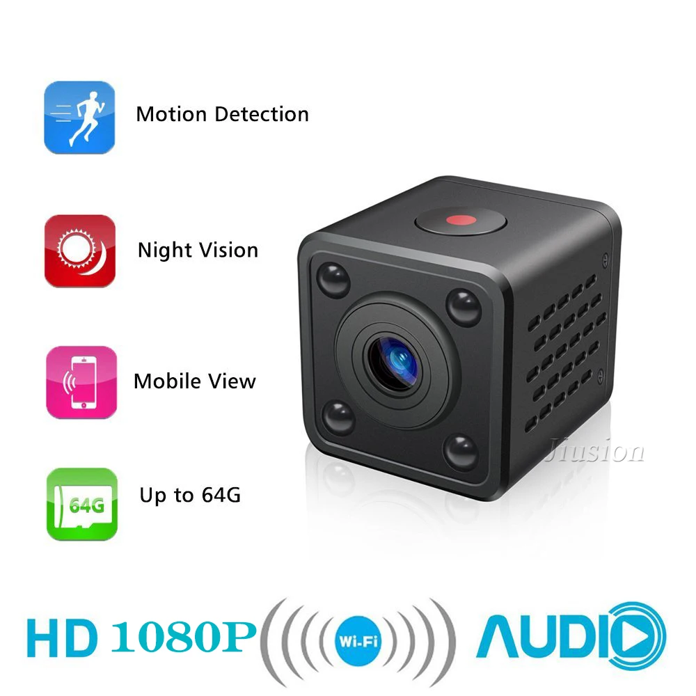 Мини-камера видеонаблюдения MD90 Wi-Fi HD 1080P ночное видение датчик движения |