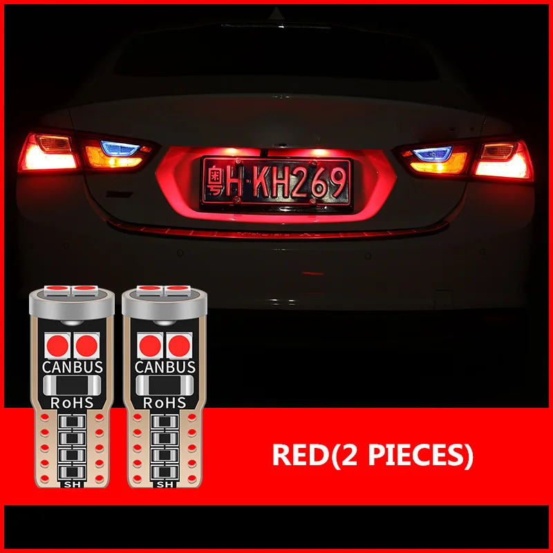10 светодиодный т. Автомобильные светодиодные лампы T10 W5W для Renault Duster Megane 2 3 Logan Clio 4