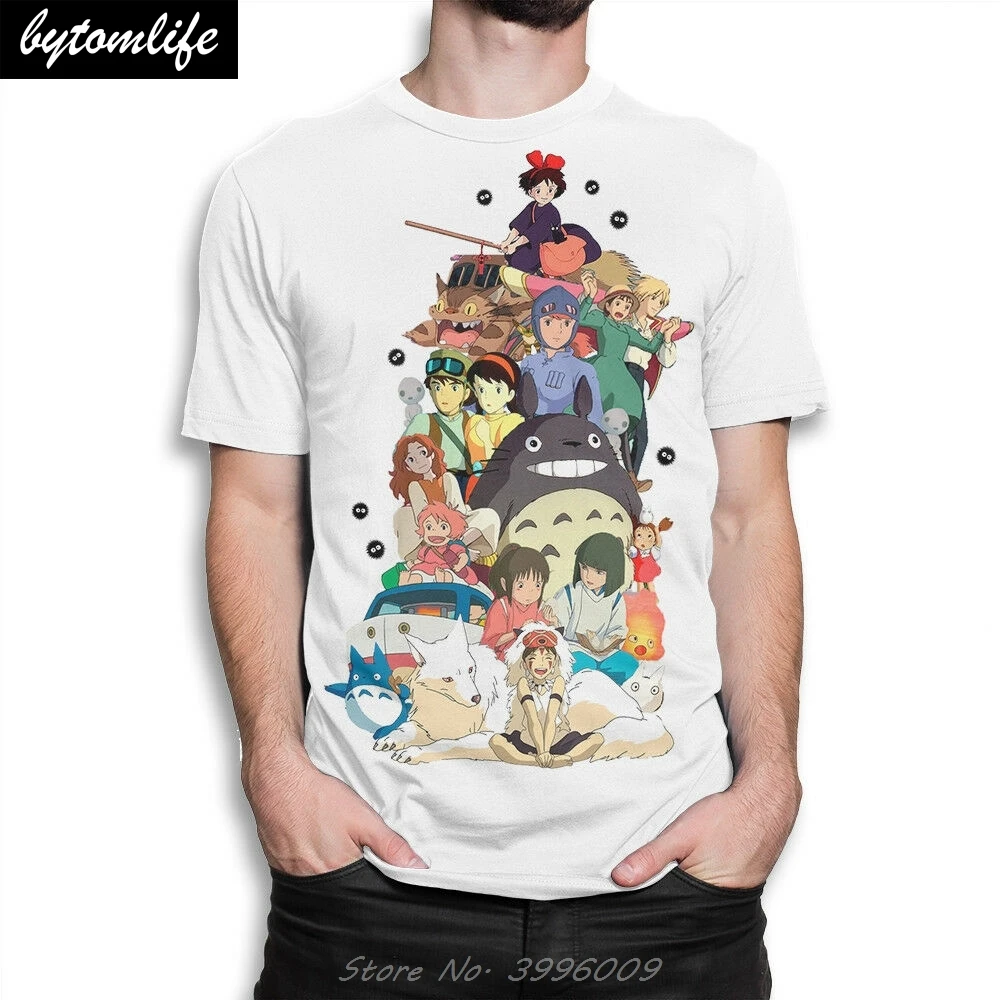 

Studio Ghibli Combo T-shirt, Hayao Miyazaki Anime Tshirt Men's Women's All Sizes Sleeves Boy Cotton Men T-Shirt top tee