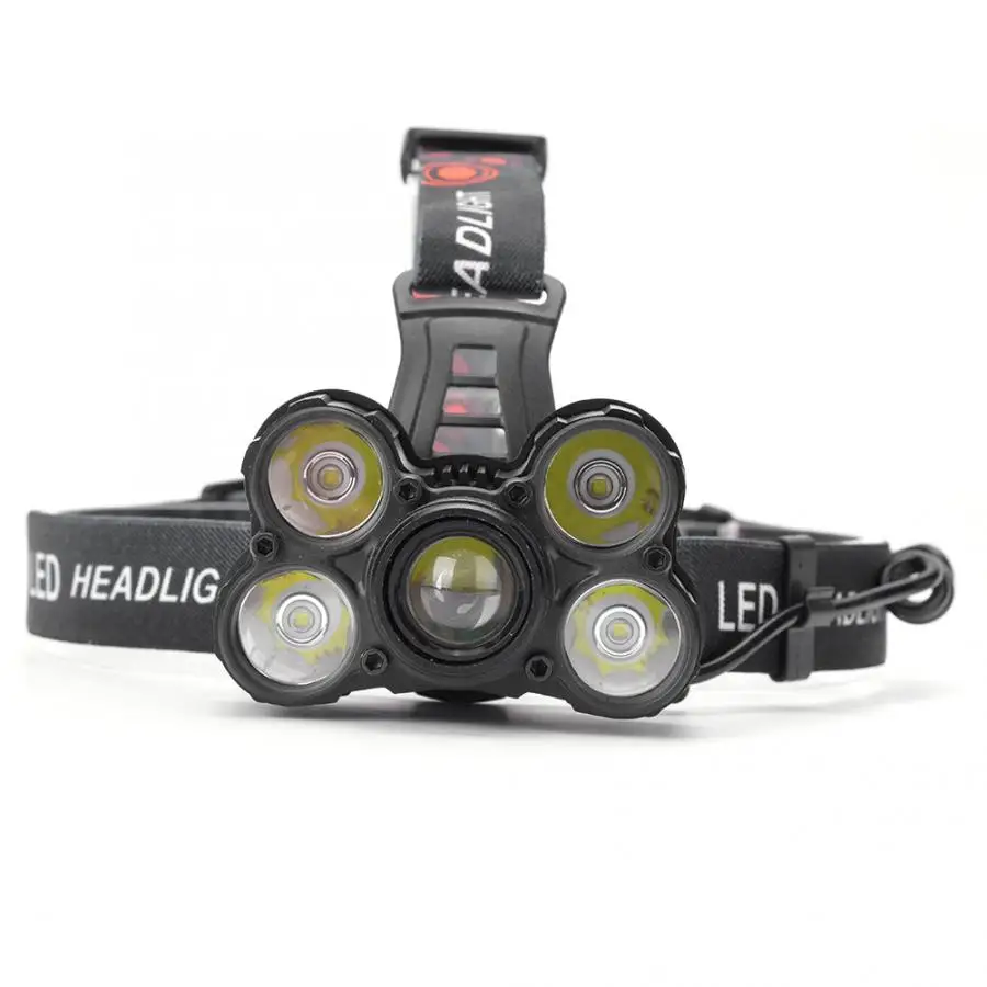 Налобный фонарь светодиодный алюминиевый сплав налобный на головке сильный