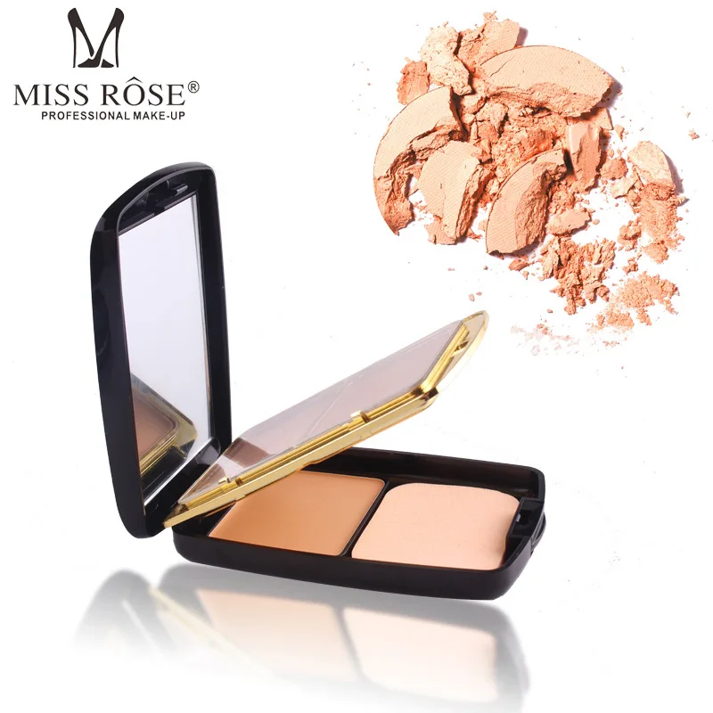 2 цвета прессованная компактная пудра контурный консилер макияж 1 цвет тёрд