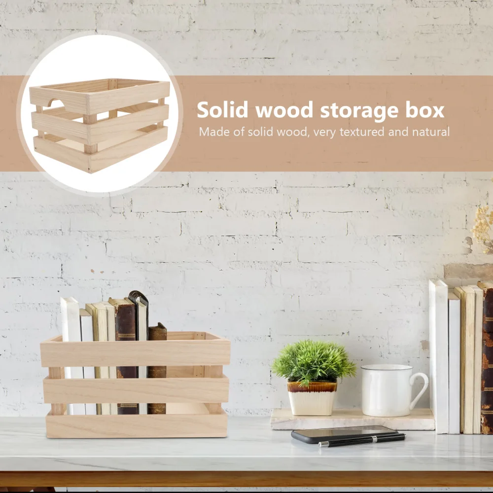 

1 Pc Wooden Display Box Practical Storage Case Convenient Storage Box )