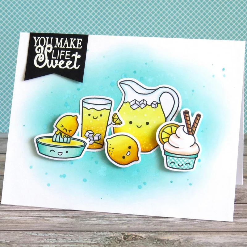 Прозрачные штампы когда жизнь дарит вам Лемон для самостоятельного изготовления