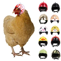 funny chicken cartoon protective helmet safety hat bird headgear pet supplies