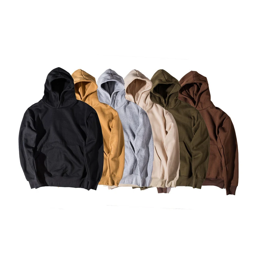 

2021 High Good Quality Nice Hip Hop Hoodies With Fleece kanye west Hoodie Sweatshirt Swag Solid Pullover 6 colors