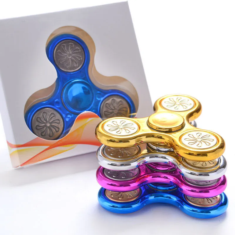 

Aluminum Alloy Hand Spinner EDC Heptagonal Electroplate Hybrid Autism ADHD Kid Finger Toys Metal Bearing Relieve Stress Boy Gift