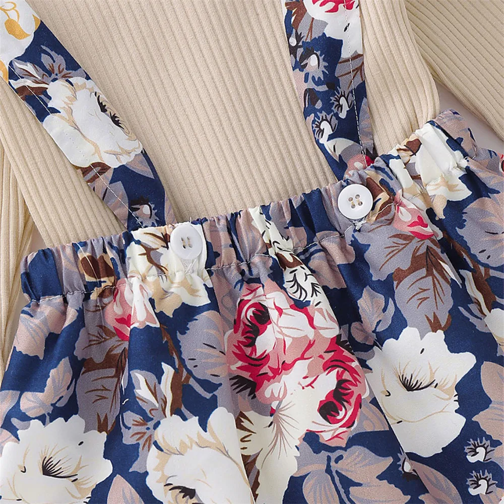 Комплект из 3 предметов для новорожденных девочек однотонный комбинезон + юбка с