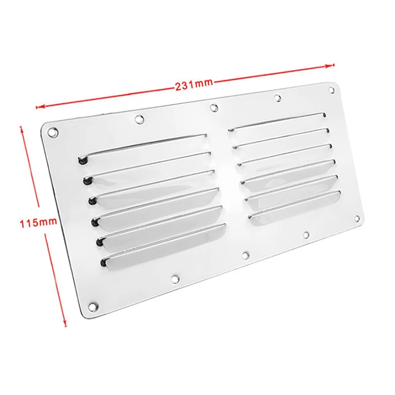 

Stainless Steel Marine Air Vent Cover Boat Louvered Vent Marine Accessories