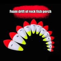 5pcslot 10g 40g foam fishing float buoy tube foam float bobber fishing light stick for fishing tackle