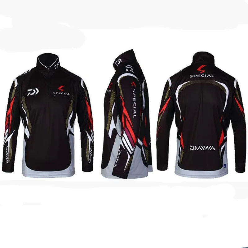 

2021 New Daiwa Fishing Clothing Quick-Drying Anti-UV Sports Hiking Fishing Shirts Long Sleeve Fishing Clothes